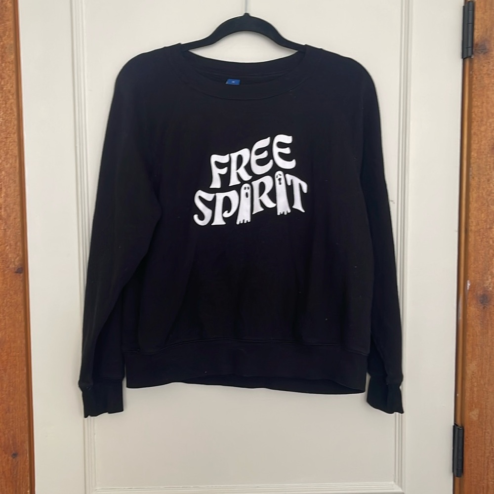 Free spirit Halloween themed crewneck sweatshirt